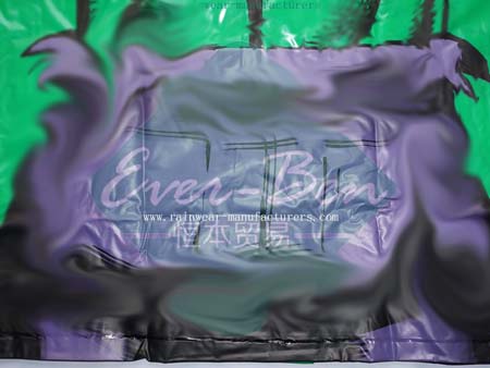 PVC shiny raincoat printing